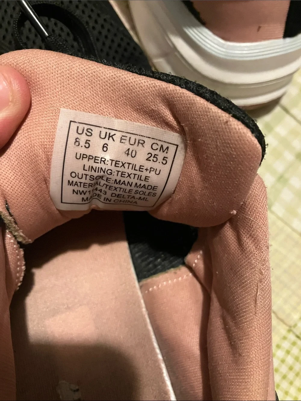 U.S. Polo Assn. Women's Black and Pink Athletic Sneakers - Picture 7 of 7